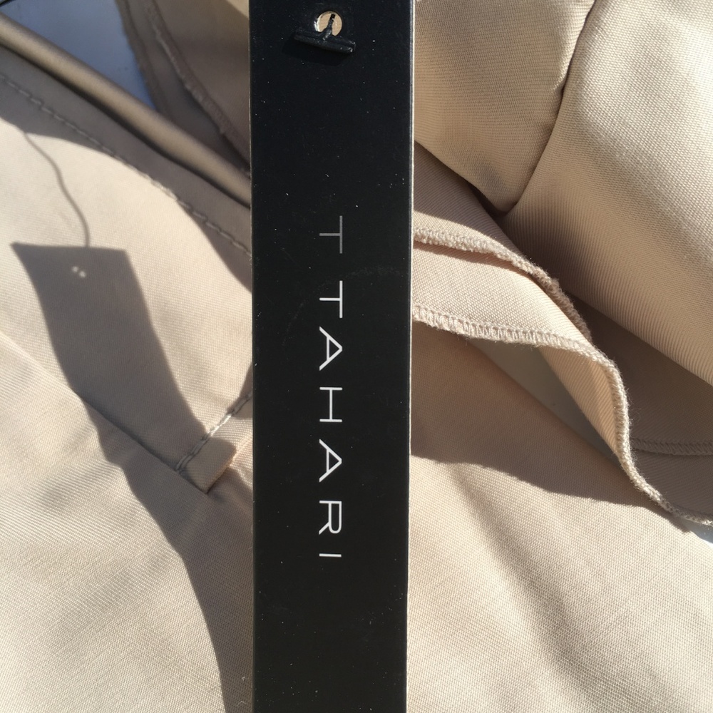 Tahari Stella Ruffled Trench Coat - Picture 7 of 8